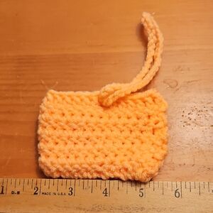 Handcraft Crocheted Airpod Pouch in Soft Peach